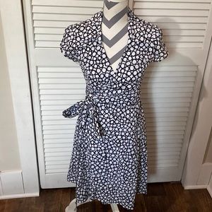 Pinup Style Belted Wrap Dress